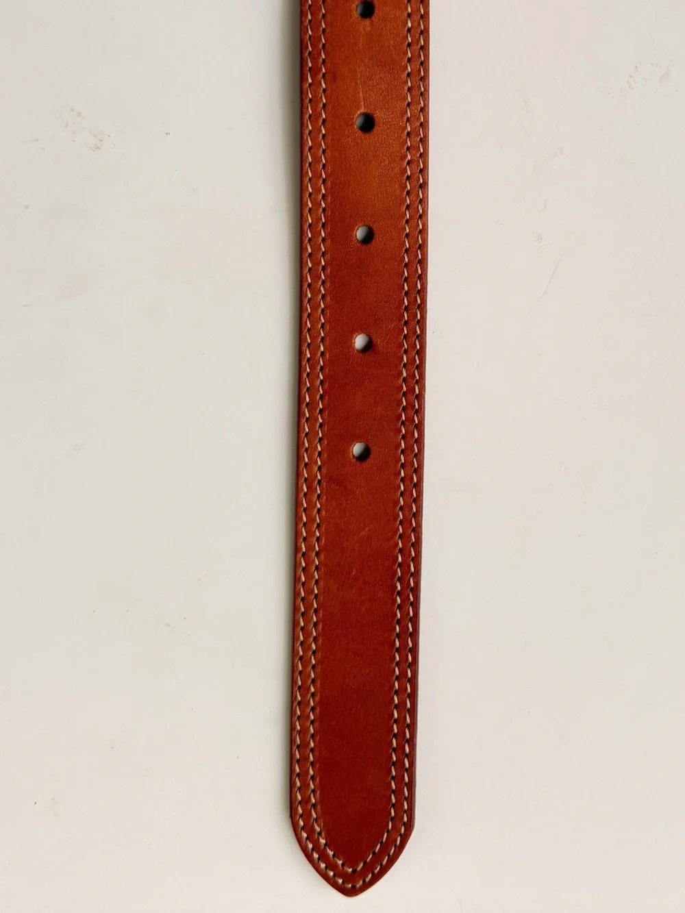 Banana Republic Made in Italy Brown Leather Belt Contrast Stitch Women’s L 36-40